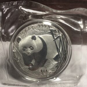 2001 China silver panda