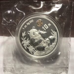 1996 China Beijing Expo silver panda coin