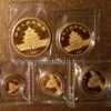 1987 China Gold PANDA 5-Coin Sealed Set