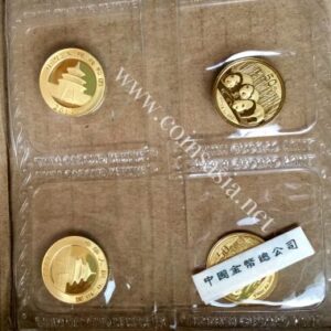 2013 China 1/10 oz Gold Panda (Mint Issued) Coin Sheet