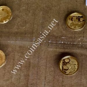 2013 China 1/20 oz Gold Panda (Mint Issued) Coin Sheet